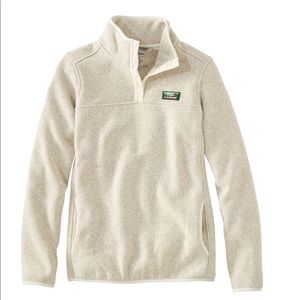 women’s LL bean sweater fleece pullover NWOT SM